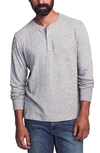 Faherty Slub Cotton Henley In Whitednu