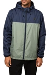 O'neill Nomadic Packable Water Resistant Windbreaker In Navy