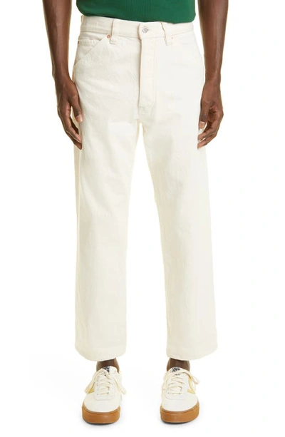 Drake's Straight-leg Selvedge Cotton-corduroy Trousers In 050 Ecru