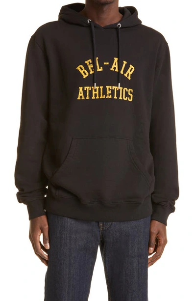 Bel-air Athletics Logo Graphic Hoodie In Black