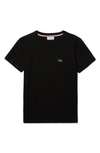 Lacoste Kids' Cotton T-shirt In Black