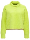 Jacquemus Polo Neve Kiwi Green Sweater In Yellow