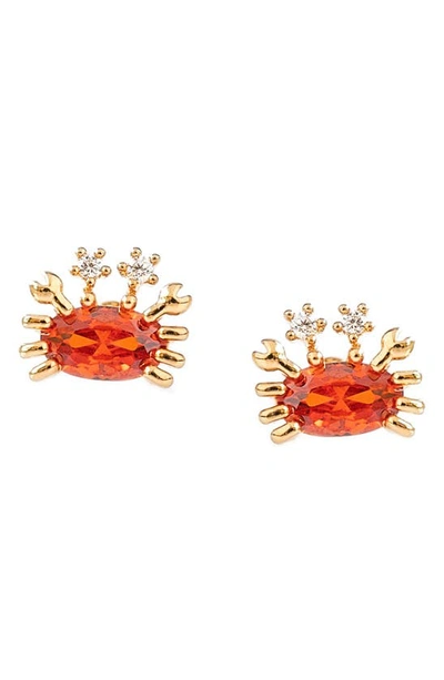 Girls Crew Cutie Crab Stud Earrings In Gold