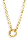 MADEWELL CIRCLE LINK CHAIN NECKLACE,NB780