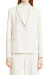 MAX MARA FARSA ONE-BUTTON JERSEY JACKET,391602166000030