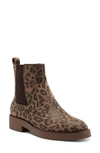 Lucky Brand Women's Ressy Chelsea Booties Women's Shoes In Leopard