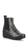 Fly London Fly Long Bagu Wedge Chelsea Boot In Graphite Cool