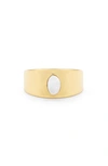 BROOK & YORK RILEY MOTHER-OF-PEARL RING,BYR1066G-9