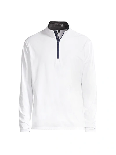 Greyson Tate Quarter-zip Top In Arctic