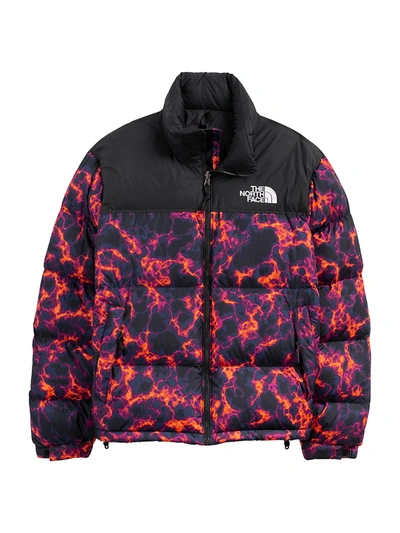 The North Face Printed Denali 2 Jacket In Purple