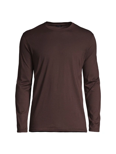 Kiton Long Sleeve Pull-over Sweater In Bordeaux