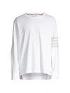 Thom Browne Long-sleeve Oversized T-shirt In White