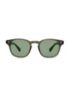 Garrett Leight Ace Sun Black Glass Male Sunglasses In Grau