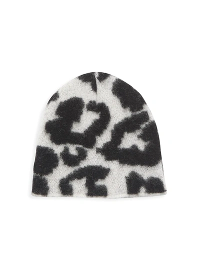 Jocelyn Animal Jacquard Brushed Alpaca-blend Hat In White