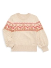 CHLOÉ LITTLE GIRL'S & GIRL'S 'C' LOGO JACQUARD SWEATER,400014711266