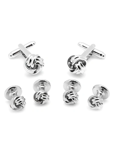 Cufflinks, Inc Ox And Bull Trading Co. Silver Knot Stud Set