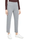 Theory Treeca Wool Pants In Light Heather Grey