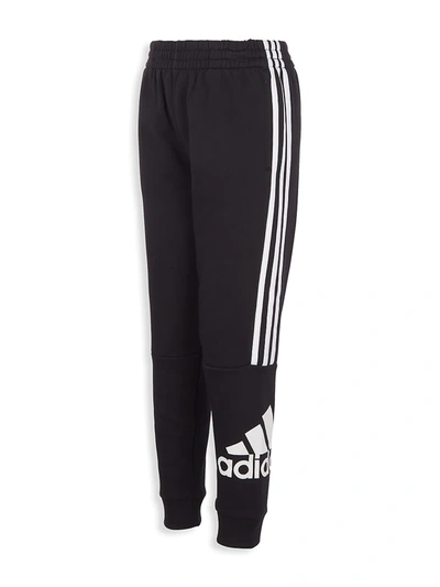 Adidas Originals Kids' Boy's Core Badge 21 Jogger Pants In Black