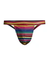 2(x)ist Elasticized Micro Thong In Edgy Stripe