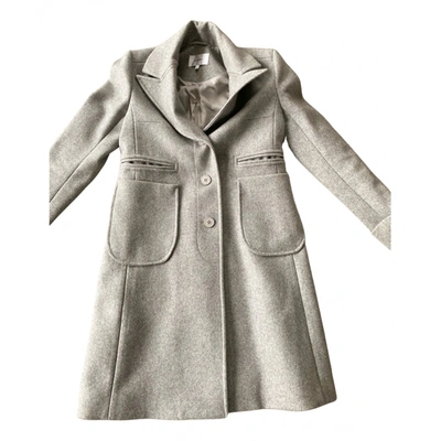 Pre-owned Carven Wool Coat In Grey