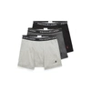 Polo Ralph Lauren Boxer Brief 3-pack In Madison Heather/black
