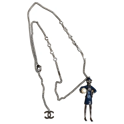 Pre-owned Chanel Long Necklace In Blue