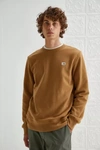 The North Face Heritage Patch Crew Neck Sweatshirt In Brown