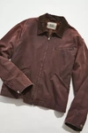 Bdg Washed Cotton Lined Work Jacket In Maroon