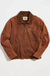 Bdg Washed Cotton Lined Work Jacket In Rust