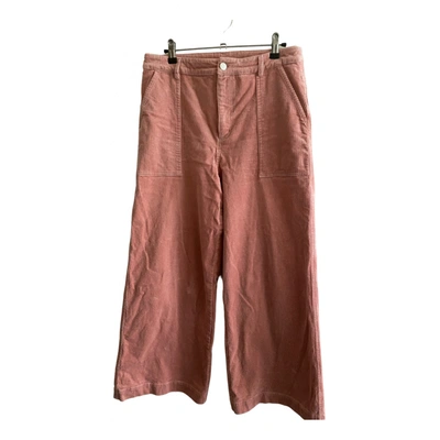 Pre-owned Ganni Large Pants In Pink