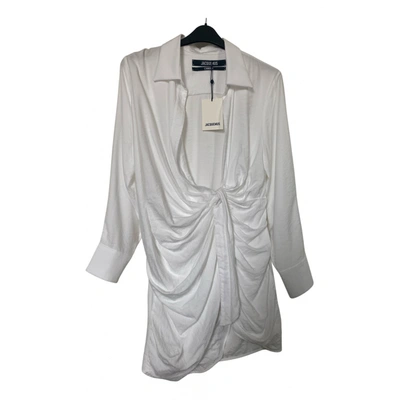 Pre-owned Jacquemus L'amour Mini Dress In White