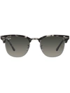Ray Ban Clubmaster Square Grey Gradient Browline Unisex Sunglasses 0rb3916 133671 52