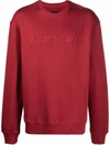 A-cold-wall* Logo-embroidered Cotton Sweatshirt In Rot