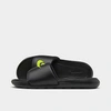 Nike Victori One Men's Slides In Black/black/volt