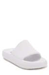 Mia Lexa Platform Slide Sandal In White