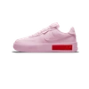 Nike Air Force 1 Leather Sneakers In Pink Foam / Pink Foam -university Red