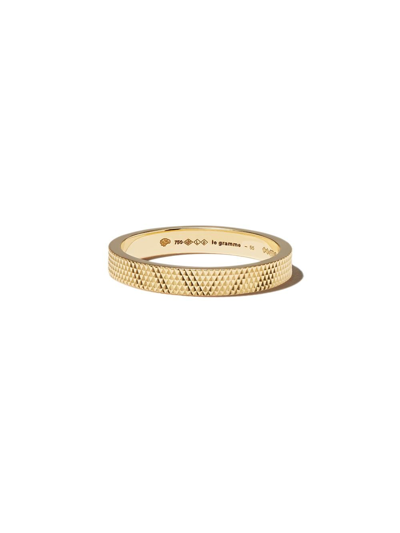 Le Gramme 18kt Yellow Gold 4g Knurled Ribbon Band Ring