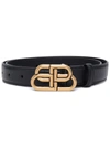 BALENCIAGA BB THIN LEATHER BELT