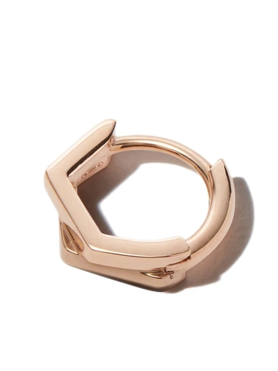 Repossi 18kt Rose Gold Antifer Two-row Hoop Earrings