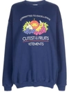 VETEMENTS 'CUTEST OF FRUITS' GRAPHIC SWEATSHIRT
