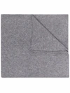 Lisa Yang Cashmere Knit Scarf In Grau