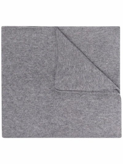 Lisa Yang Cashmere Knit Scarf In Grau