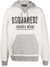 Dsquared2 Logo-print Cotton Hoodie In Grau