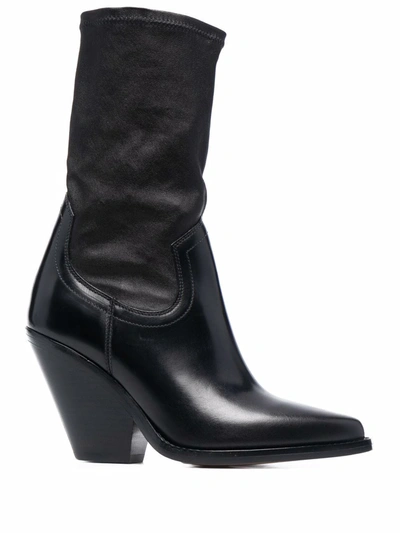Isabel Marant Black Pointed-toe High-heel Boots
