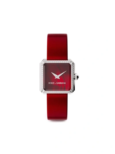 Dolce & Gabbana Sofia 24mm Watch In Red