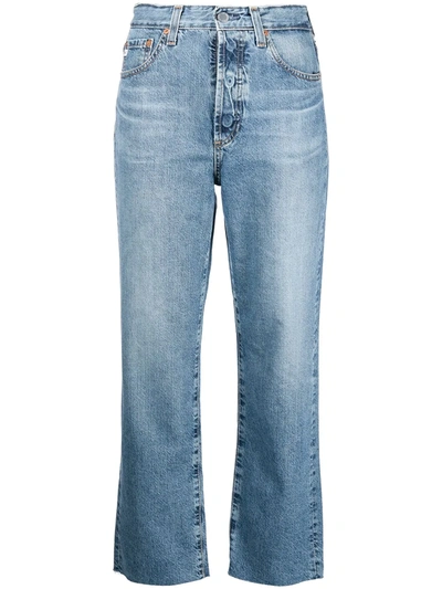 Ag Womens 18 Years Creekside Alexxis Straight Cropped High-rise Jeans 27
