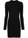 MONCLER LONG-SLEEVE KNITTED DRESS