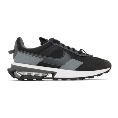 Nike Air Max Pre Day Branded Recycled-polyester And Recycled-suede Trainers In Black