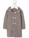 Little Bear Double Breasted Coat In Neutrals