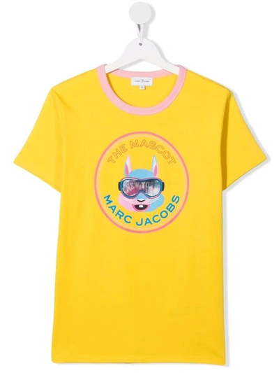 Marc Jacobs Teen The Mascot Rabbit-print T-shirt In Yellow
